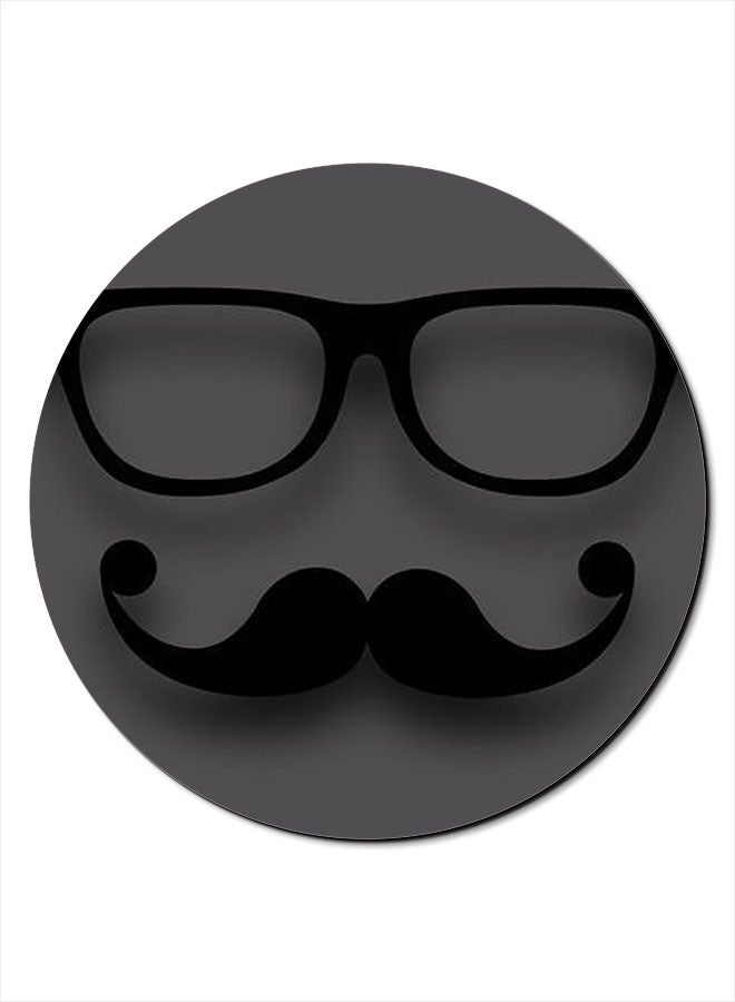 ثيودور لوحة ماوس مضادة للانزلاق بسطح أملس مزينة بطبعة رمادي/أسود - Image 1