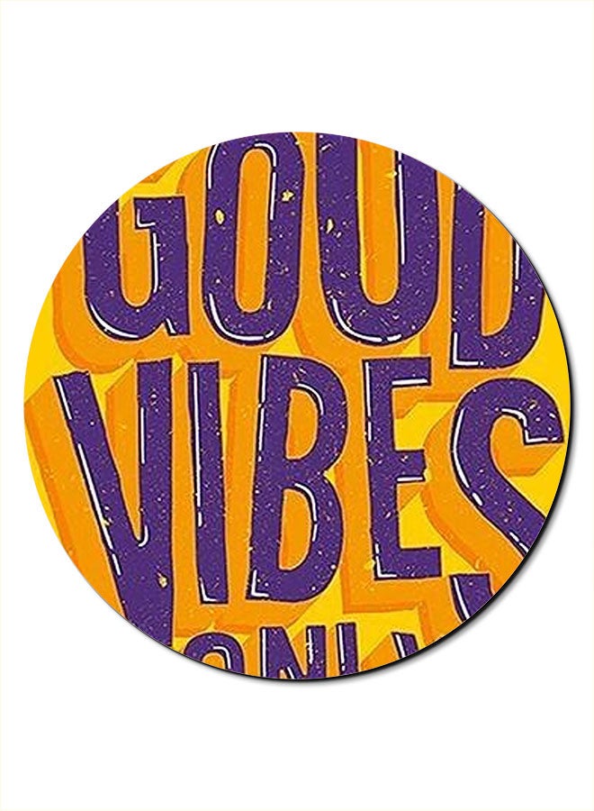 Theodor Good Vibes Only Printed Anti-Slip Mousepad Multicolour - Image 1