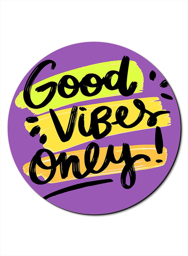ثيودور "لوحة ماوس مضادة للانزلاق مطبوعة بعبارة "Good Vibes Only" متعدد الألوان - Image 1