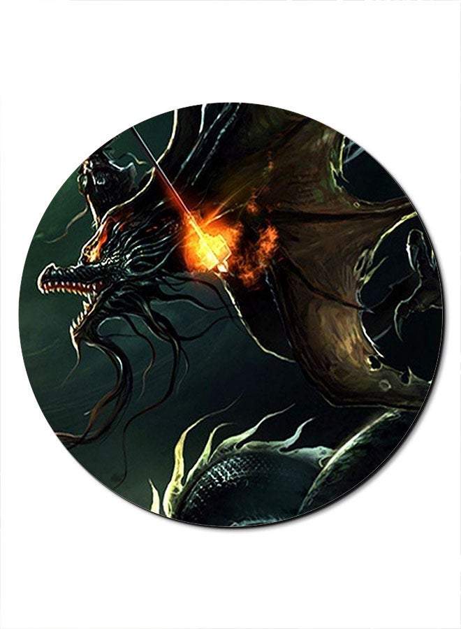 Theodor Dragon Printed Anti-Slip Mousepad Multicolour - Image 1