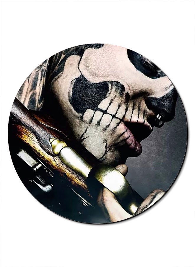 Theodor Guy With Gun Printed Anti-Slip Mousepad Multicolour - Image 1