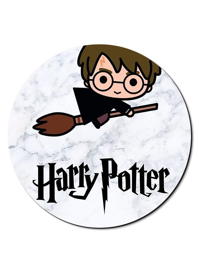 Theodor Harry Potter Printed Anti-Slip Mousepad White/Black/Brown - Image 1