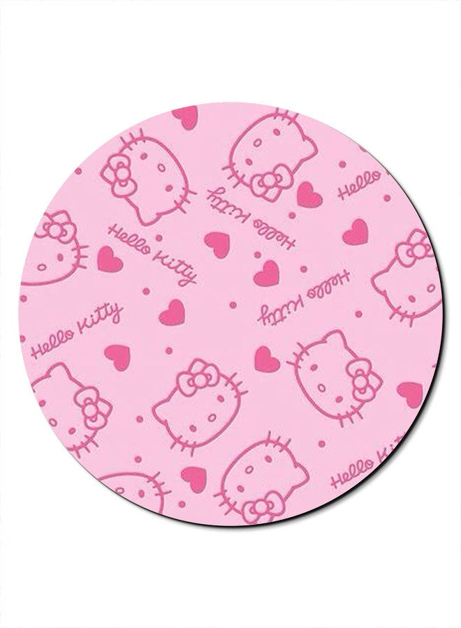 Theodor Hello Kitty Printed Anti-Slip Mousepad Pink - Image 1
