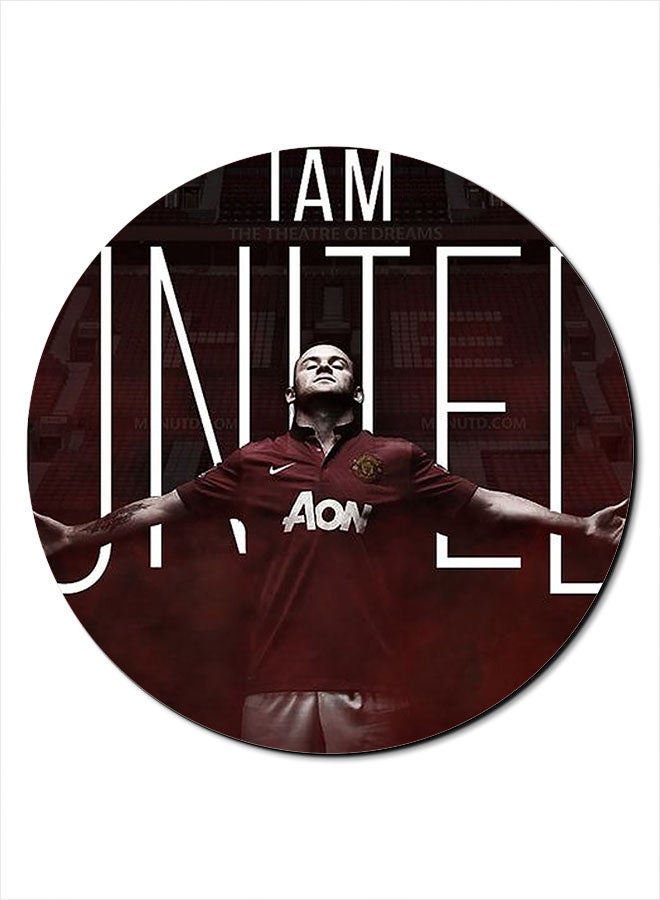 ثيودور "لوحة ماوس مطبوع عليها عبارة "I Am United" متعدد الألوان - Image 1