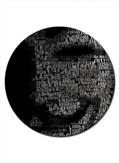 Theodor Joker Half Face Mask Printed Smooth Anti-Slip Mousepad Black/Grey  - Image 1