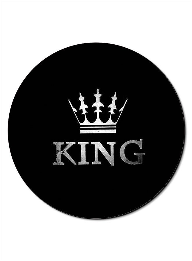 Theodor King Printed Smooth Anti-Slip Mousepad Black/White/Grey - Image 1