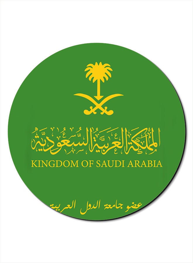 Theodor KSA Passport Printed Smooth Anti-Slip Mousepad Green/Yellow - Image 1