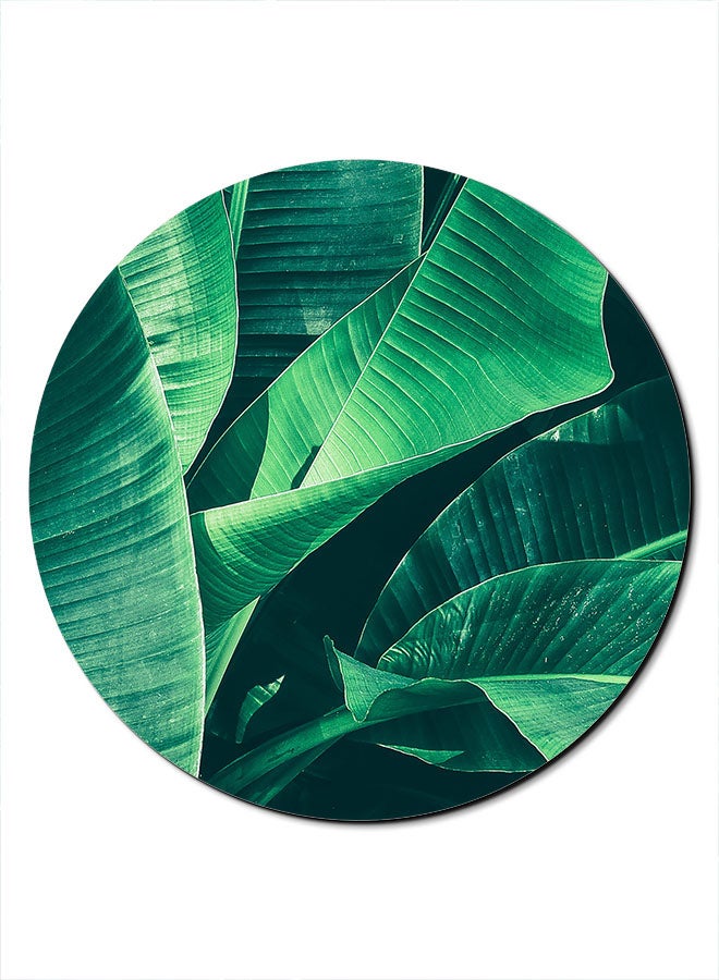 Theodor Leaves Printed Smooth Anti-Slip Mousepad Green/Black - Image 1