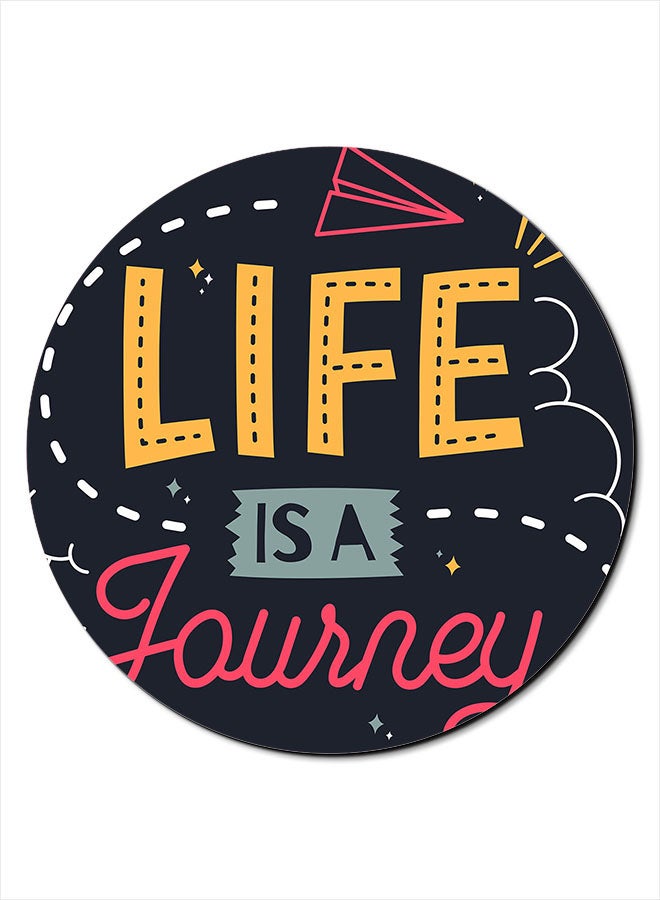 Theodor Life Is A Journey Printed Smooth Anti-Slip Mousepad Multicolour - Image 1
