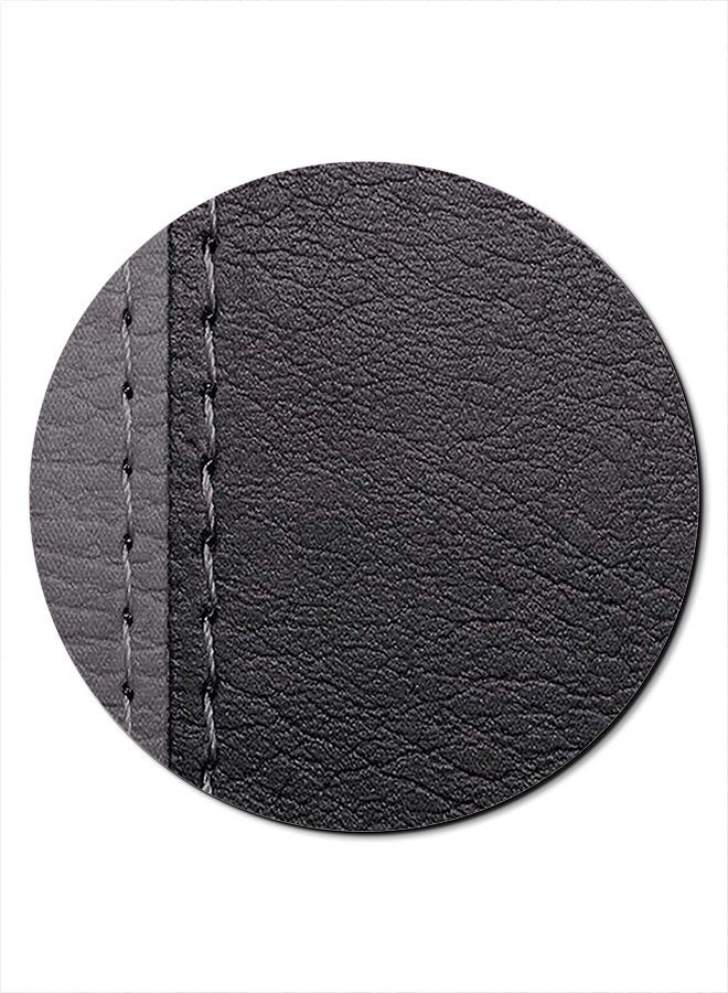 Theodor Light And Dark Leather Printed Smooth Anti-Slip Mousepad Black/Grey - Image 1