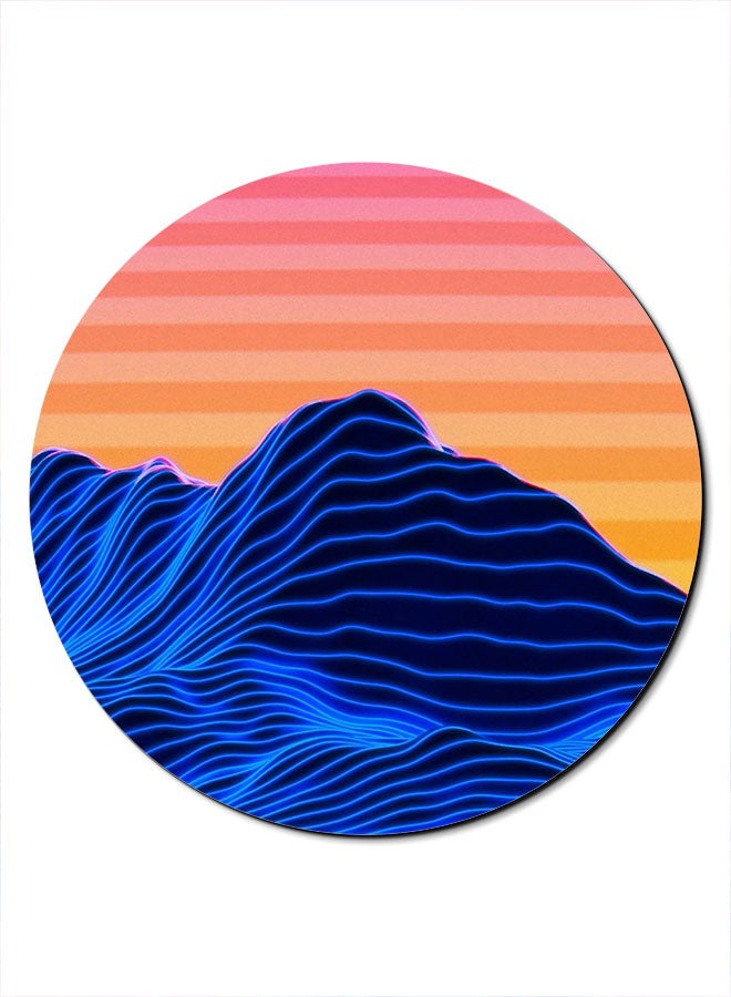 Theodor Line Landscape Printed Smooth Anti-Slip Mousepad Multicolour - Image 1
