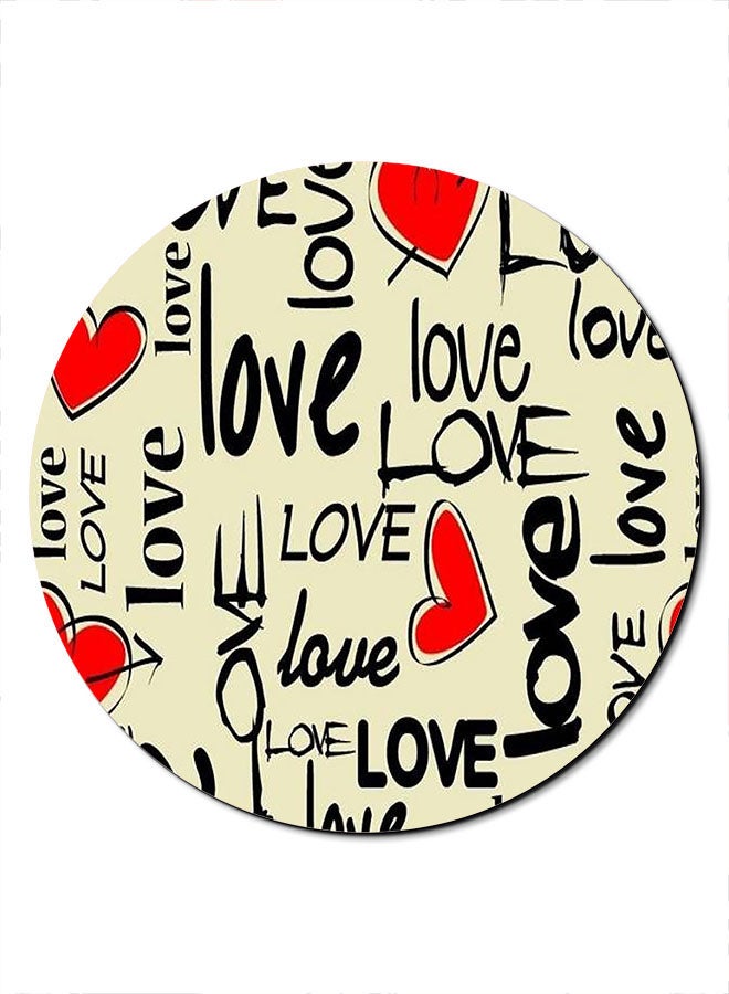 Theodor Love Tags Printed Anti-Slip Mousepad Multicolour - Image 1