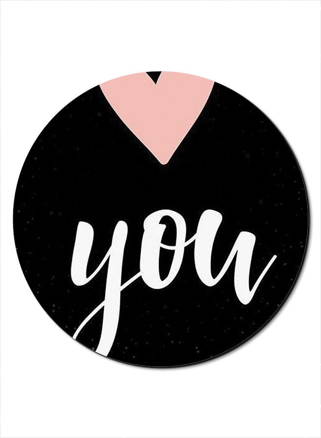 Theodor Love You Smooth Surface Printed Anti-Slip Mousepad Multicolour