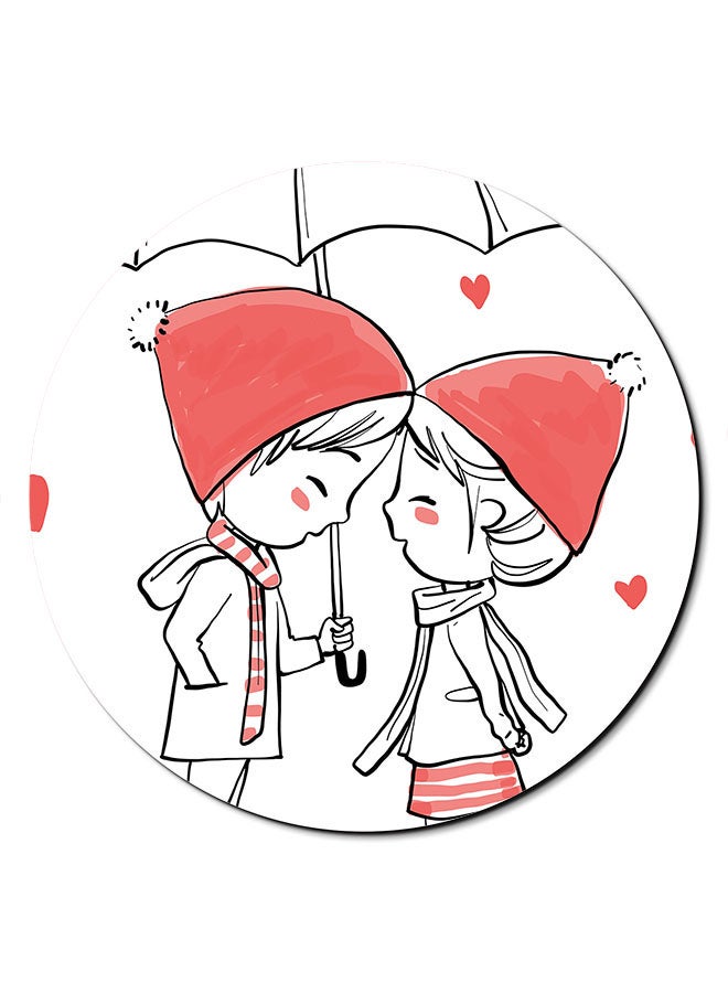 Love Smooth Surface Printed Anti-Slip Mousepad Multicolour