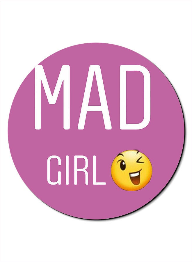 Theodor Mad Girl Smooth Surface Printed Anti-Slip Mousepad Multicolour