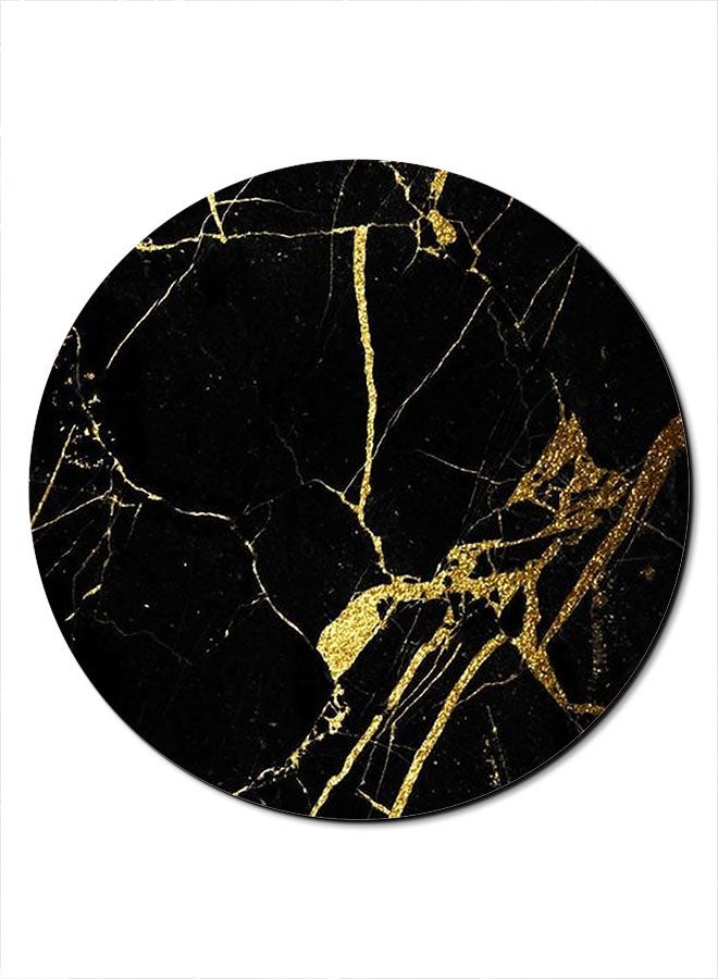 ثيودور لوحة ماوس مضادة للانزلاق بسطح أملس مزينة بطبعة أسود/ذهبي - Image 1