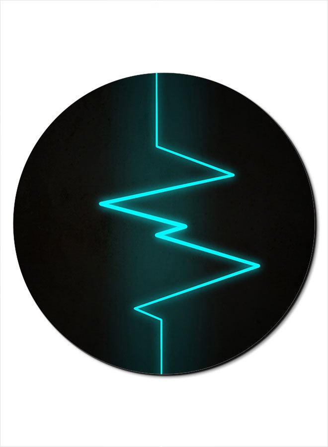 ثيودور لوحة ماوس مضادة للانزلاق بسطح أملس مزينة بطبعة أسود/أزرق - Image 1