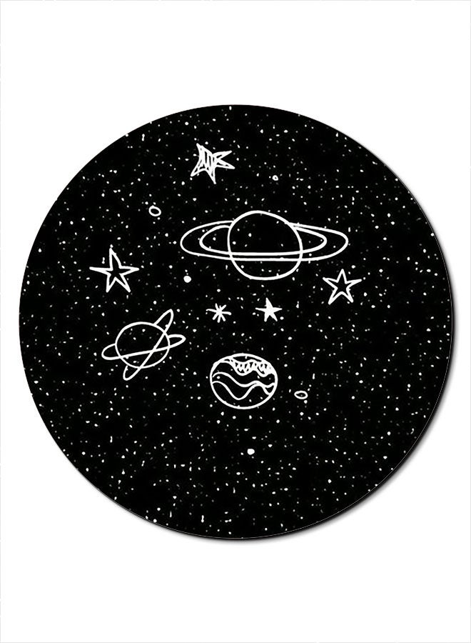 Theodor Smooth Surface Printed Anti-Slip Mousepad Black/White - Image 1