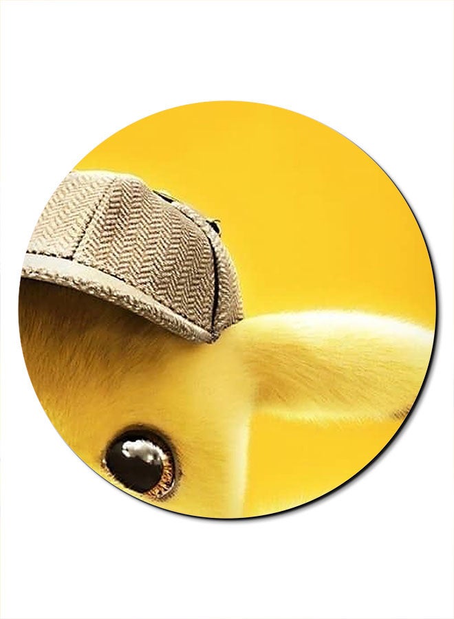 Theodor Smooth Surface Printed Anti-Slip Mousepad Yellow/Brown - Image 1