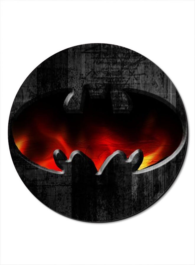 Theodor Bat Smooth Surface Printed Non-Slip Mousepad Black/Red - Image 1