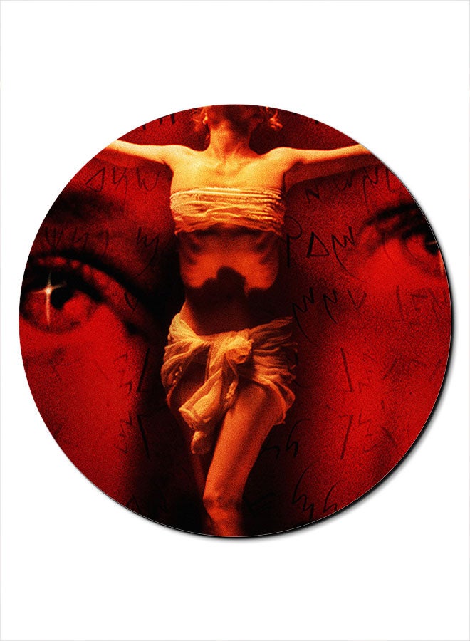 Theodor Girl Printed Anti-Slip Mousepad Red/Beige/Black - Image 1