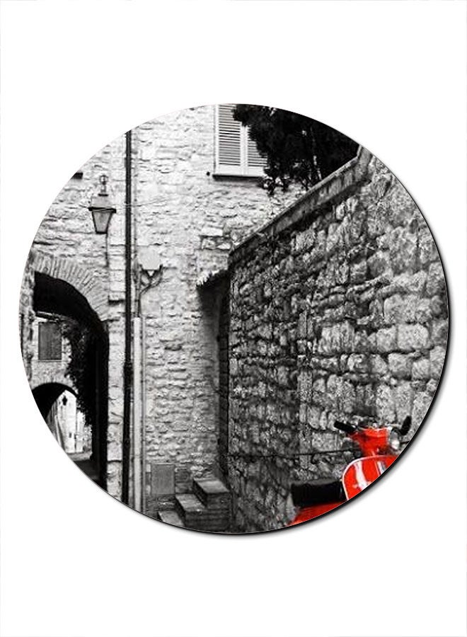 Theodor Scooter Printed Anti-Slip Mousepad Grey/Black/Red - Image 1