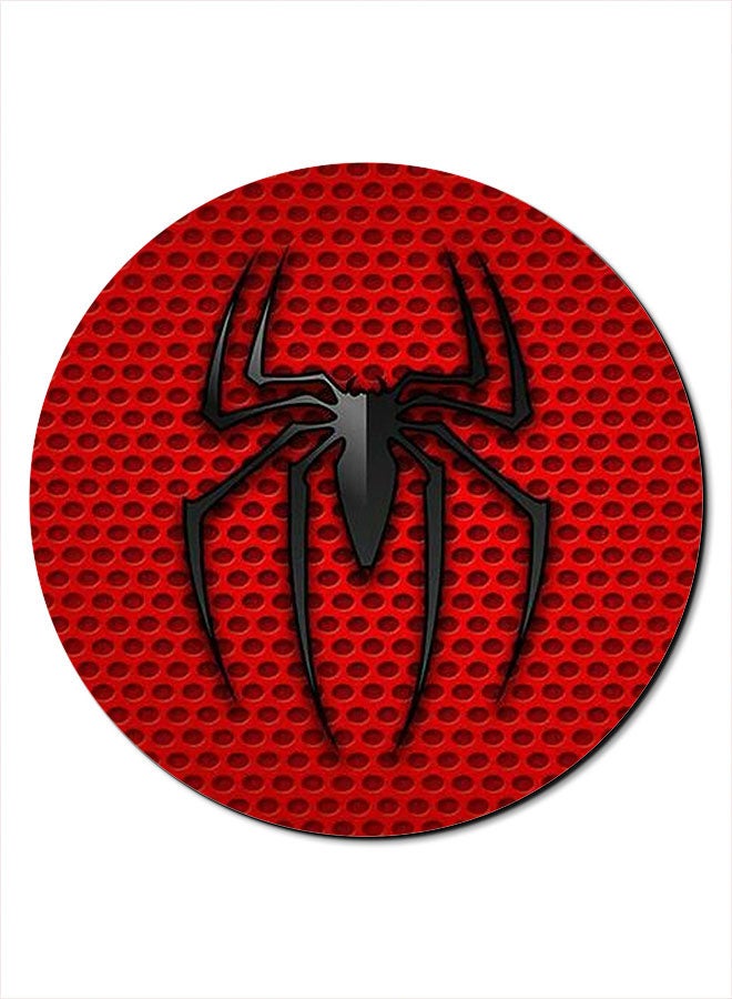 Theodor Spiderman Logo Printed Anti-Slip Mousepad Red/Black - Image 1