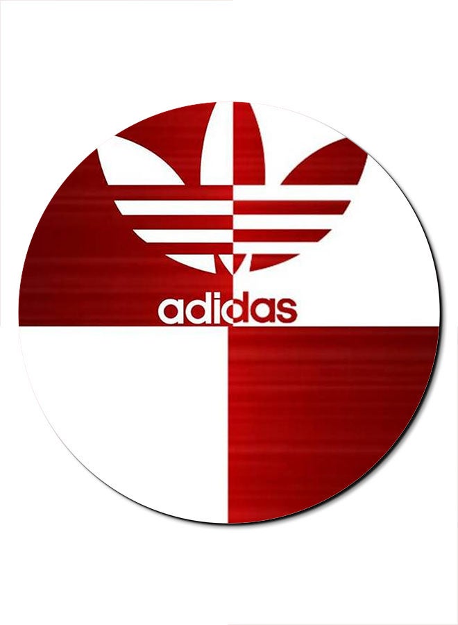 Theodor Adidas Printed Anti-Slip Mouse Pad Red/White - Image 1