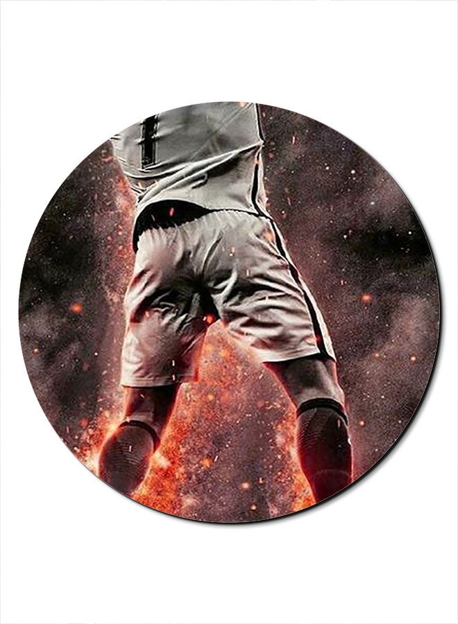 ثيودور لوحة ماوس مضادة للانزلاق بطبعة اللاعب رونالدو متعدد الألوان - Image 1