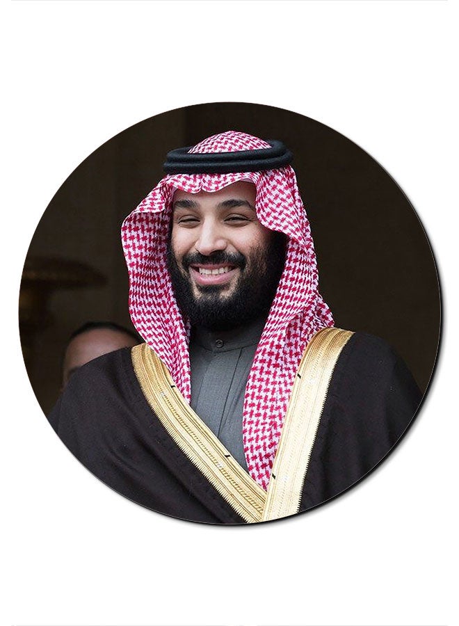 ثيودور لوحة ماوس بتصميم طبعة صورة الشيخ سلمان تتميز الحافظة بتصميم مُتعدد الألوان. - Image 1