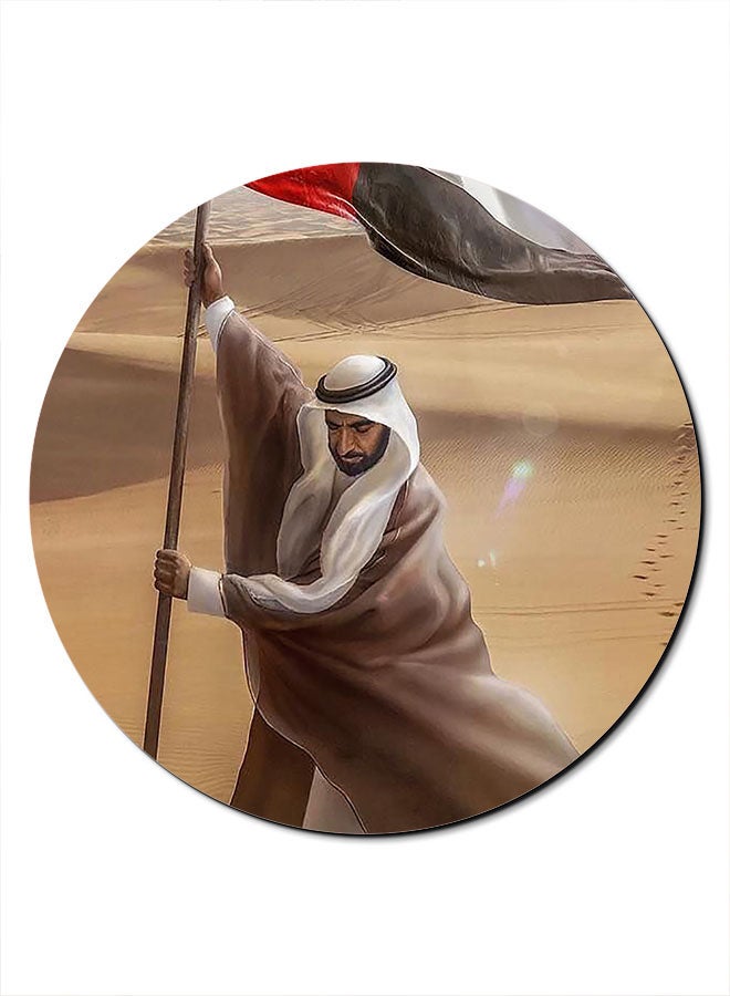Theodor Sheikh Zayed Flag Desert Themed Mousepad Multicolour - Image 1