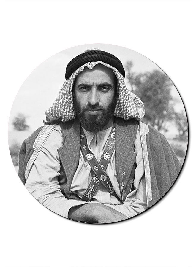 Theodor Sheikh Zayed Sitting Themed Mousepad Grey/Black - Image 1
