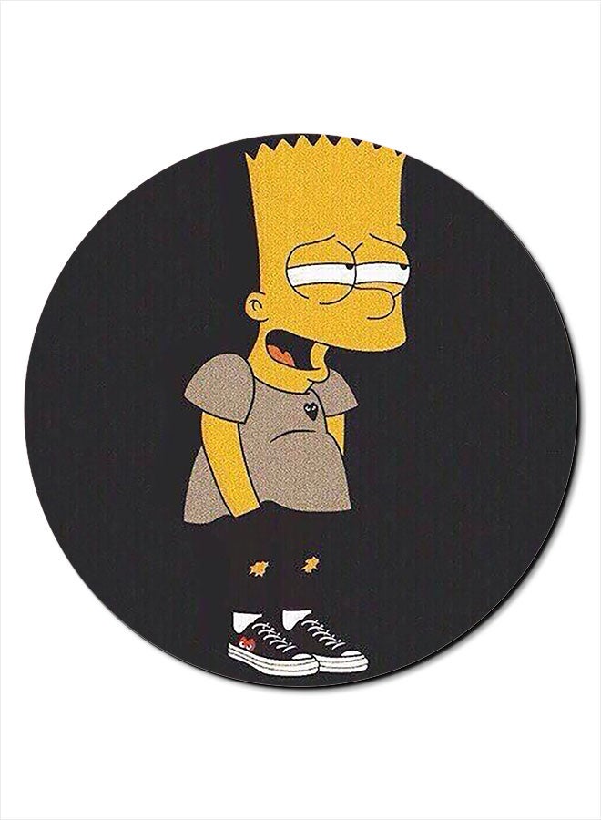 Theodor Simpson 2 Themed Mousepad Black/White/Yellow - Image 1