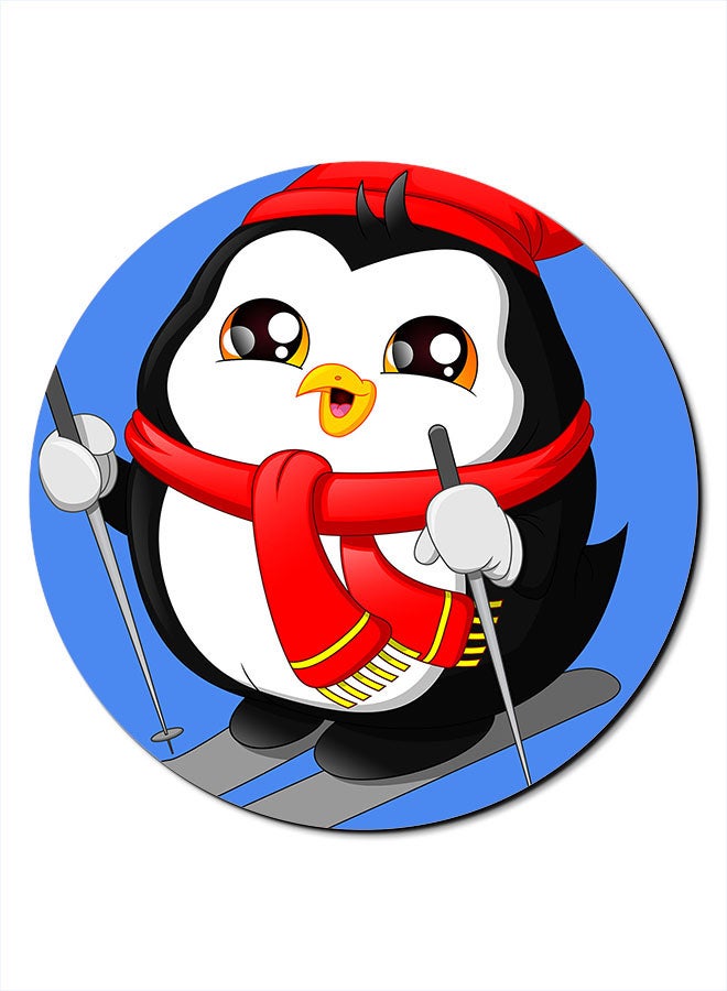 Theodor Skating Penguin Themed Mousepad Multicolour  - Image 1