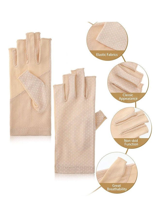 XiuWoo - 4 Pair Casual Printed Gloves Multicolour - Image 1