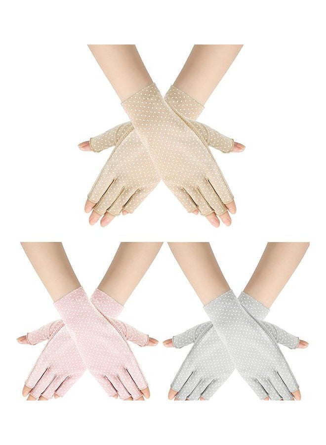 XiuWoo 3 Pair Casual Printed Gloves Multicolour  - Image 1