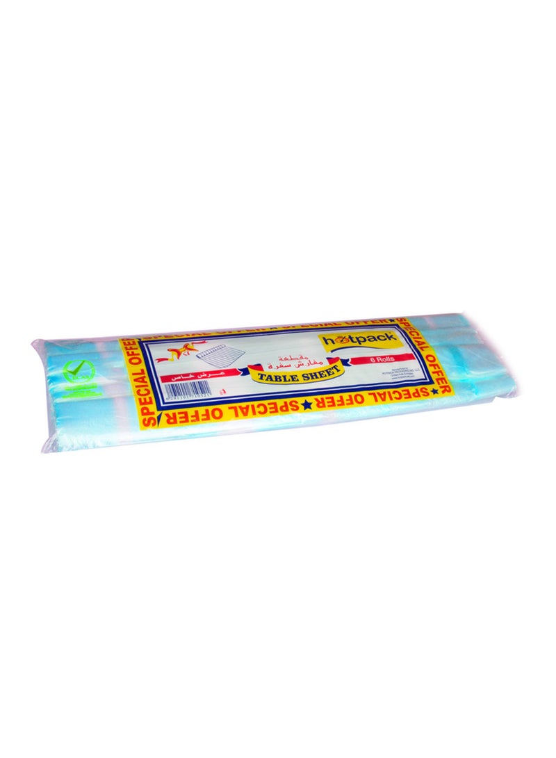 Hotpack - 6 Roll Disposable Table Sheet Set Assorted Colours Multicolour - Image 1