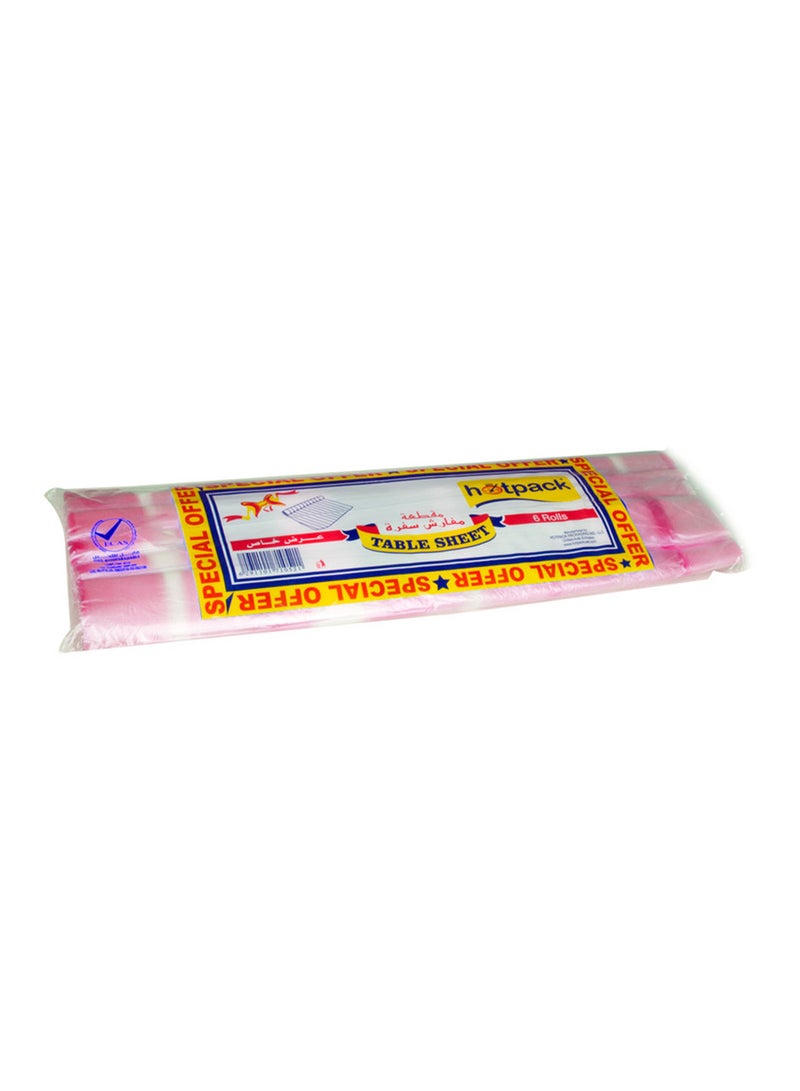 Hotpack - 6 Roll Disposable Table Sheet Set Assorted Colours Multicolour - Image 1