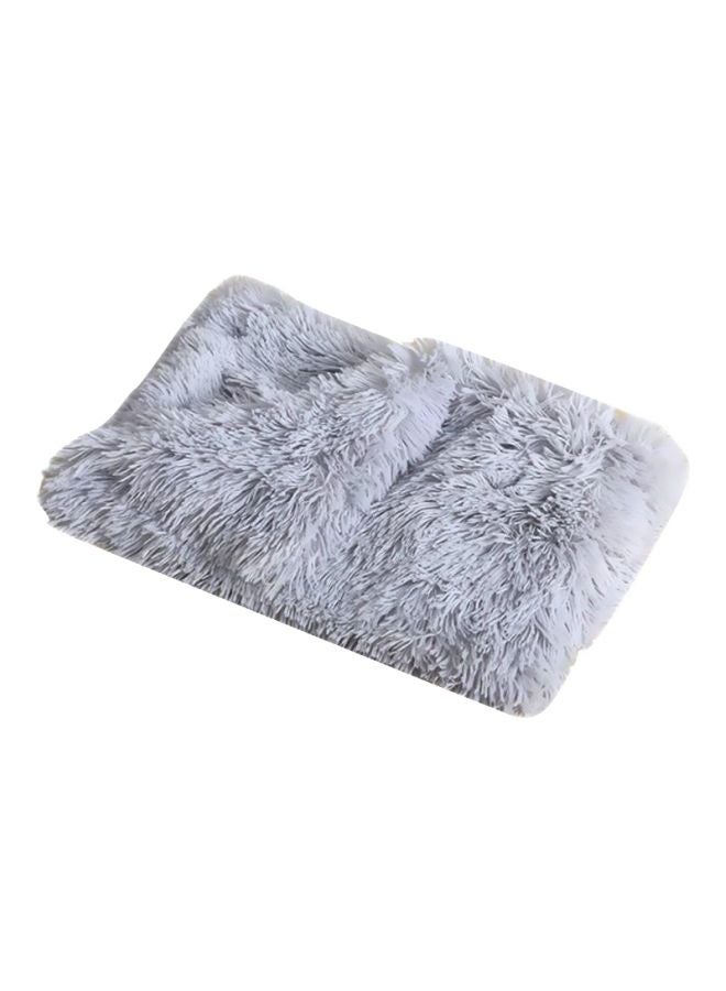 Decdeal Fluffy Reversible Blanket Grey S - Image 1