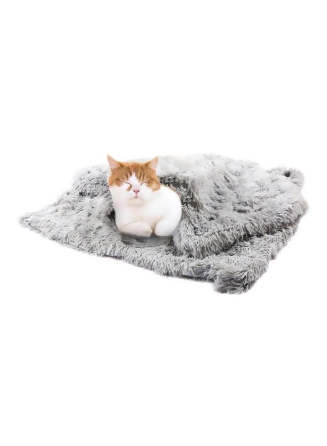 Decdeal Fluffy Reversible Blanket Grey S - Image 5