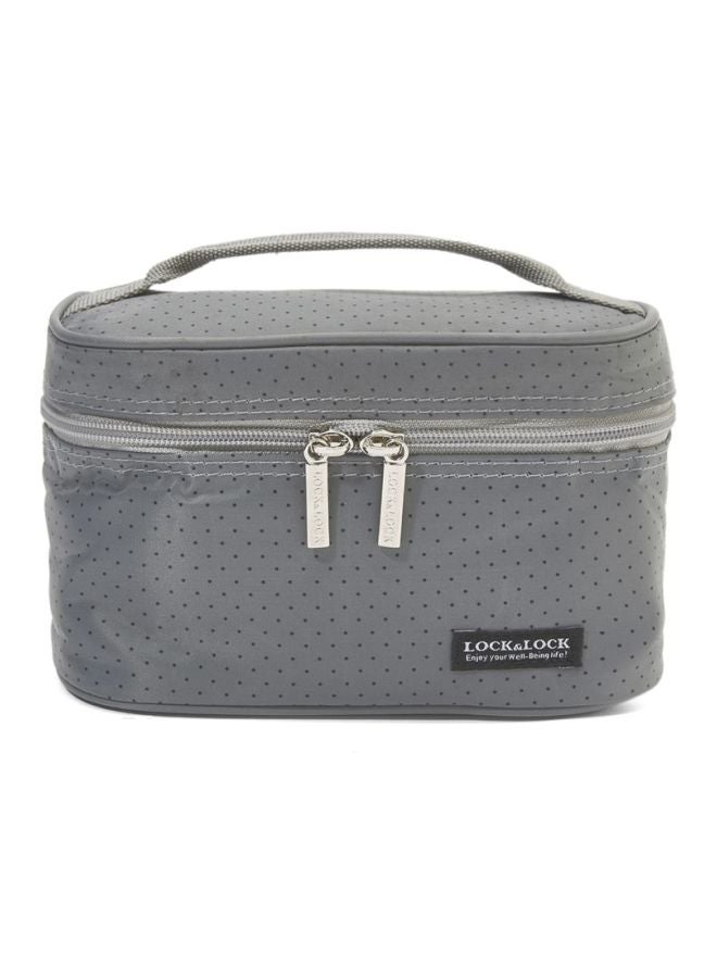لوك اند لوك طقم صندوق غداء مع حقيبة مكون من 5 قطع رمادي/أزرق/أبيض 19x10x15سم - Image 5