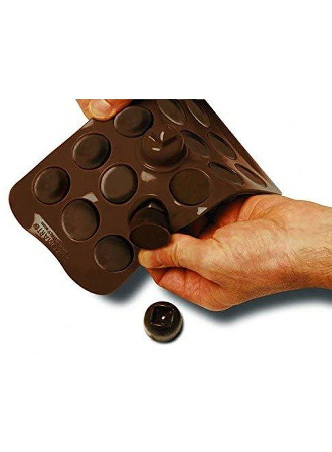 سيليكومارت - قوالب تشوكو ماكرون لإعداد الشوكولاته بسهولة بني 240x18x7مم - Image 1