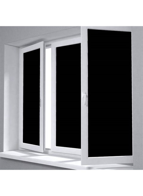 Glue Static Decorative Window Film Black 60x100cm