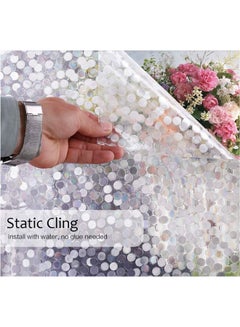 XiuWoo Window Privacy Film Sticker Clear/White 55x200cm  - Image 1