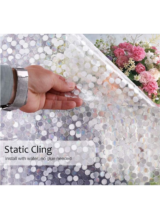 XiuWoo Window Privacy Film Sticker Clear/White 55x200cm  - Image 1