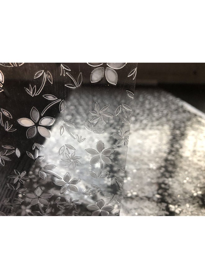 XiuWoo Floral Window Sticker Clear 30x100cm  - Image 3