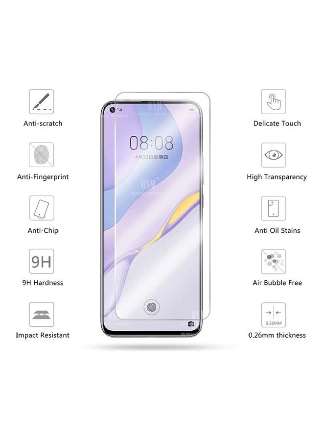 ICS Protective Glass Screen Tempered Glass For Huawei Nova 7 Clear - Image 2