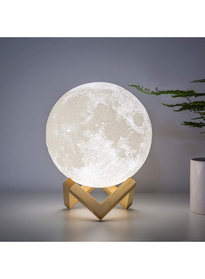 بيوينتي مصباح ليلي LED على شكل قمر بطباعة ثلاثية الأبعاد ذهب / بني - Image 2