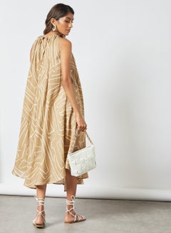 CORD Contrast Print Dress Abstrac  - Image 3