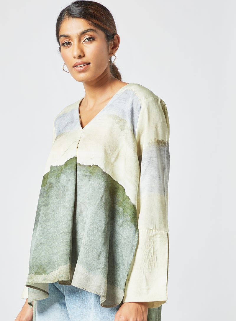 CORD High-Low Hem Top Multicolour - Image 4